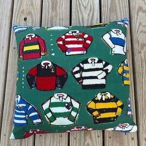 Rowing Blazers X Target Rugby Shirt & Corduroy‎ Throw Pillow EUC